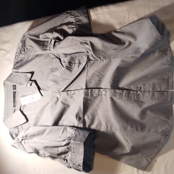 NY&C New York & Company Button down Blouses in Grey, Pink & yellow all Size:M - Picture 1 of 9